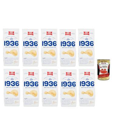 Italian Gourmet E.R. San Carlo 1936 Lot of 10 salted potato chips 150 g + Italian Gourmet Pulp 400 g
