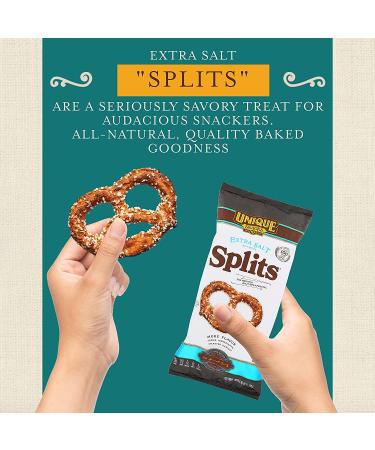 Extra Salt Splits Pretzels 11 Oz Bags (Pack of 6) - Delicious Homestyle Baked Snacks, Certified OU Kosher, Non-GMO, No Artificial Flavor - Buy Online on GoSupps.com