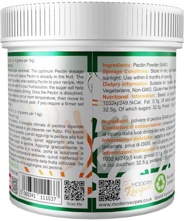 Special Ingredients Pectin Powder 250g Premium Quality Ideal for Making Jam Marmalades Chutneys Fruit Jellies & Cake Fillings European Non-GMO Gluten Free Recyclable Container Pectin Powder 250 g (Pack of 1) - Buy Online on GoSupps.com