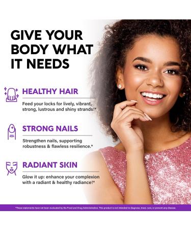 Biotin Gummies with Collagen - Hair Growth Support Skin & Nail Strength - for Women & Men - Biotin 10000mcg | Keratin | Hyaluronic Acid | B-Complex | Saw Palmetto - Sugar-Free Mixed Berry - 60 Gummy Mixed berry 60 Count (  - Buy Online on GoSupps.com