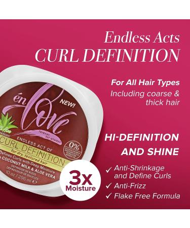 Coconut Milk & Aloe Vera Curl Definer for Hi-Definition & Shine - Anti-Shrinkage, Anti-Frizz, Flake Free Formula | Curl Glaze for Endless Curl Definition - Buy Online on GoSupps.com
