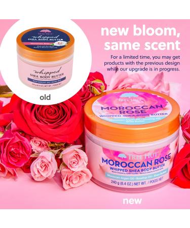 Shop Tree Hut Moroccan Rose Whipped Shea Body Butter 8.4oz | Lightweight Hydrating Moisturizer with Natural Shea Butter | International Shipping Available - Buy Online on GoSupps.com
