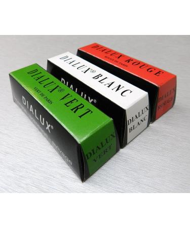 Dialux Jewelers Rouge Polish - Green, White & Red - 3 Bars | For Gold & Silver Jewelry - Buy Online on GoSupps.com