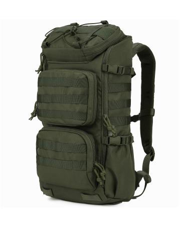 Mardingtop Tactical Backpacks Molle Hiking daypacks for Motorcycle Camping Hiking Military Traveling 28L Backpack 28l-army Green