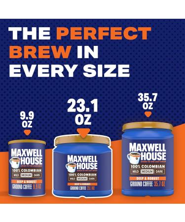 Maxwell House Caf moulu 654 9 g torr faction moyenne 100 % colombien - Buy Online on GoSupps.com