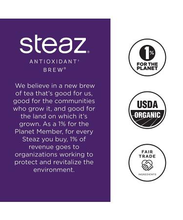 Steaz Organic Zero Calorie Iced Green Tea - Antioxidant Goji Blackberry (Pack of 12) - 16oz - Buy Online on GoSupps.com