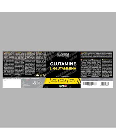 Bandini Pure LGlutamine Powder 600g Amino acid useful for intensive physical exertion Glutamine POWDER 100 Vegan - Buy Online on GoSupps.com