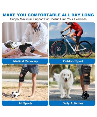 Plus Size Adjustable Knee Brace for Men & Women | Knee Pain Relief & Support | ACL Meniscus Tear Arthritis | XX-Large Upgrade Version - Buy Online on GoSupps.com