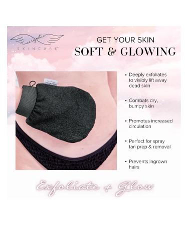 Seraphic Skincare Double-Layered Korean Exfoliating Mitt | Deep Exfoliation Glove for Smooth Glowing Skin | Self Tan Remover & Applicator - Buy Online on GoSupps.com