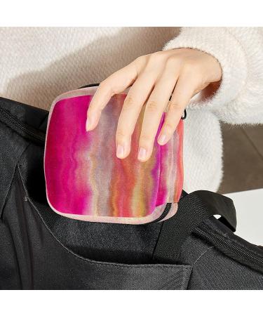 Portable Sanitary Napkin Storage Bag for Women - Pink Tie Dye Menstrual Cup Pouch - Multicolor - Buy Online on GoSupps.com