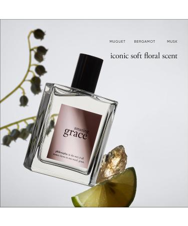 philosophy amazing grace eau de toilette - clean & floral women's perfume - with notes of bergamot muguet & musk - long lasting fragrance 2 fl oz. - Buy Online on GoSupps.com