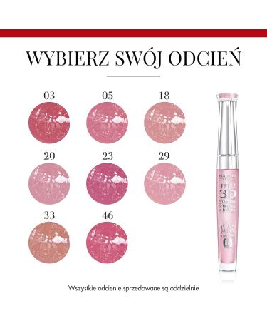 Bourjois Effect 3D Lip Gloss in Rose Charismatic - High-shine, Plumping Lip Gloss - Buy Online - Buy Online on GoSupps.com