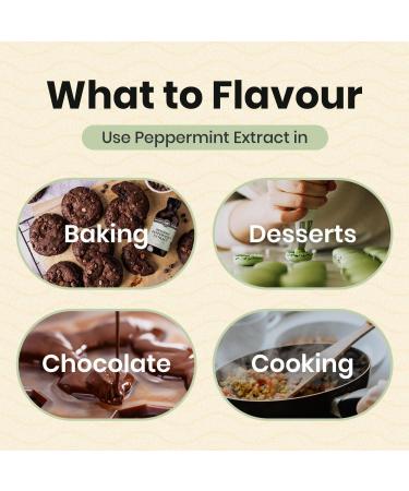 Foodie Flavours Organic Peppermint Extract - 100ml | Pure & Natural Flavoring - Buy Online on GoSupps.com