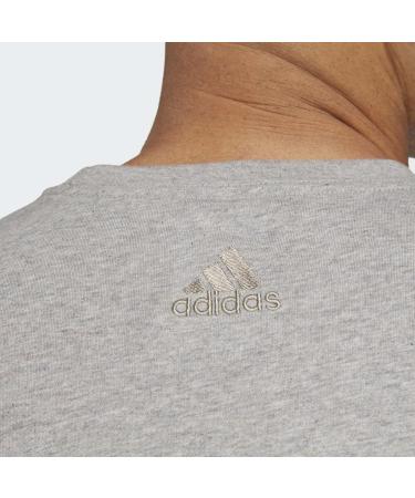 Shop adidas Men's M Lin Sj T T-Shirt - Short Sleeve XL in Medium Grey Heather | International Shipping Available - Buy Online on GoSupps.com