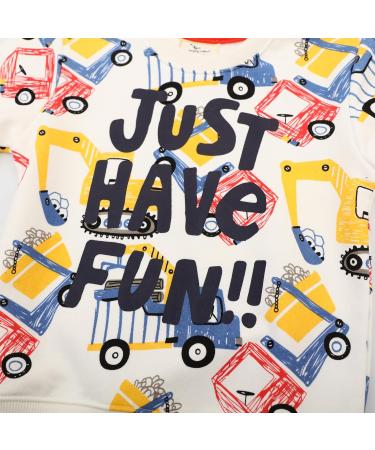 Dinosaur Boys Sweatshirt - Cotton Long Sleeve Pullover for Kids 3-4 Years - Fun Toddler Girls Shirts & Baby Clothes 1-8 Years - Buy Online on GoSupps.com