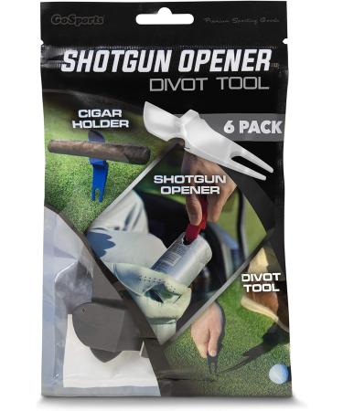 GoSports Golf Beer Shotgun Divot Tool and Cigar Holder - Gray 6 Pack - Buy Online on GoSupps.com