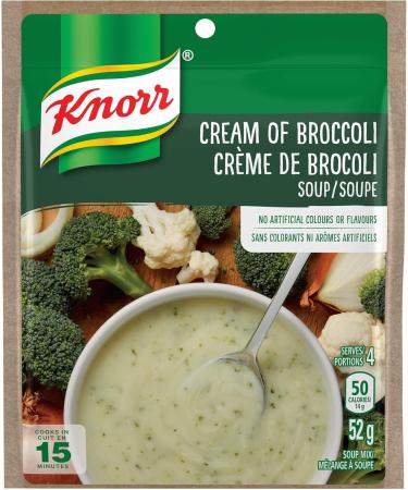 Knorr Dry Soup Mix for A Quick Delicious Soup Or Flavour Boost Cream of Broccoli No Artificial Colours Or Flavours 52 GR 12-Count Cream Of Broccoli 52 g (Pack of 12) - Buy Online on GoSupps.com