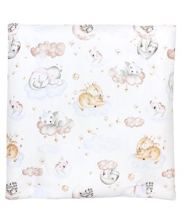 TupTam Baby Changing Mat ANK019 - Animals on Clouds Design 70x70 cm 2 Terry Cloth Covers - Ideal for International Shipping - Buy Online on GoSupps.com