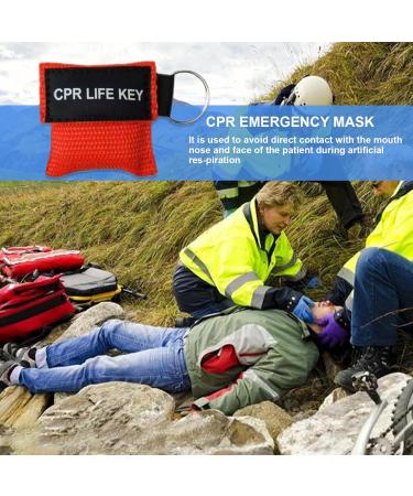 6-Piece Ventilation Mask Key Rings | CPR Masks for Adults & Children | First Aid Wearable & Mouth to Mouth Protection - Buy Online on GoSupps.com