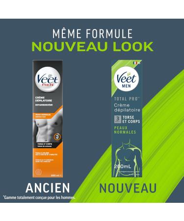 Veet Men - Set of 1 Hair Removal Kit - Depilatory Cream 100 ml and Care Balm 50 ml - 1 Depilatory Cream for Normal Skin 200 m - Buy Online on GoSupps.com