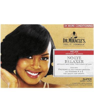 Dr. Miracles No Lye Super Relaxer Kit Daily Moisturizing Gro Oil 4oz & Intensive Spot Serum 4oz - Buy Online on GoSupps.com
