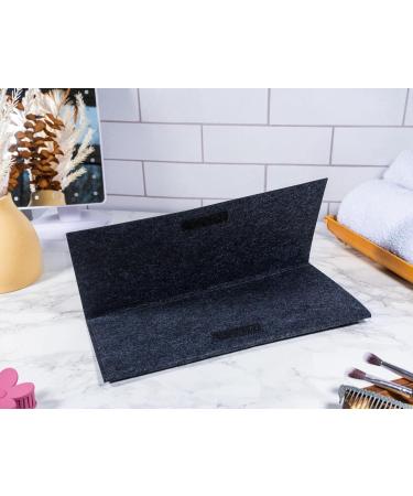 Glamza Hair Straightener Mat & Pouch - Made from Heat Resistant Safety Felt - Ideal for Home & Travel (Dark Grey) - Buy Online on GoSupps.com