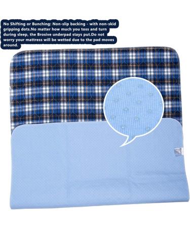 Non-Slip Bed Pads for Incontinence Washable (36" x 34"|2 Pack) Waterproof Bed Pads Adult Washable Incontinence Bed Pads for Adults Dog Kids 34x36 Inch (Pack of 2) - Buy Online on GoSupps.com