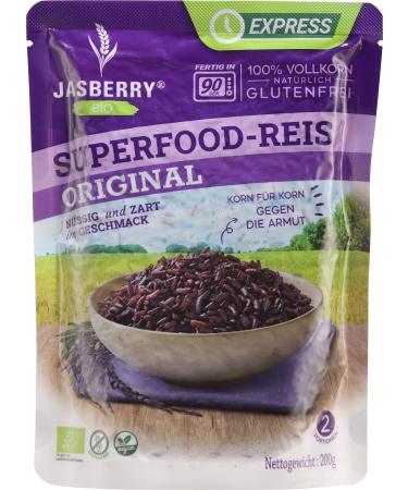 Organic Whole Grain Express Rice Jasberry Superfood 200g - Original Version