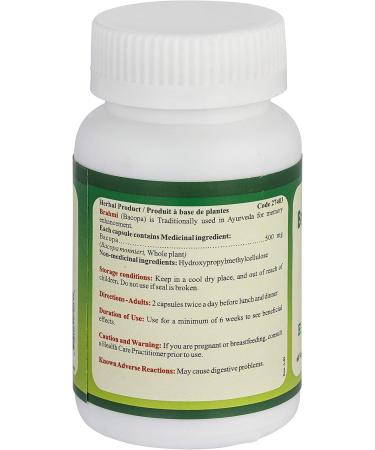 Ayur365 Bacopa Capsules for Memory Enhancement & Cognitive Health 60 ct. - Buy Online on GoSupps.com