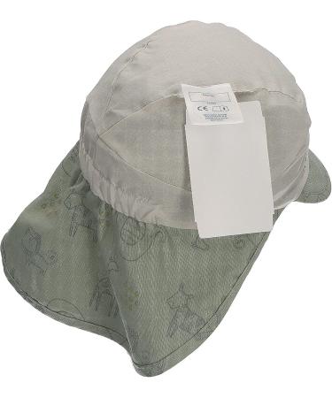 Sterntaler Unisex Peaked Cap with Neck Protection - Zoo Sun Hat 45 Medium Green | International Shipping Available - Buy Online on GoSupps.com