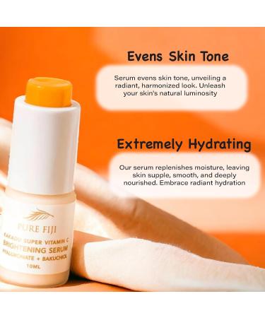 Pure Fiji Vitamin C Brightening Duo Kit - Anti-Aging Foaming Oil & Serum for All Skin Types - Brightens Hydrates & Reduces Wrinkles - Buy Online on GoSupps.com