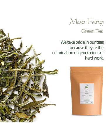 Mao Feng Gr ner Tea - Authentic Huangshan Green Tea from China | Organic Maofeng Yellow Mountains Loose Leaf | Buy Now! - Buy Online on GoSupps.com