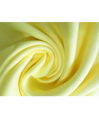 GFM Smooth Shiny Surface Pashmina Style Scarf - Light Yellow - Buy Online on GoSupps.com