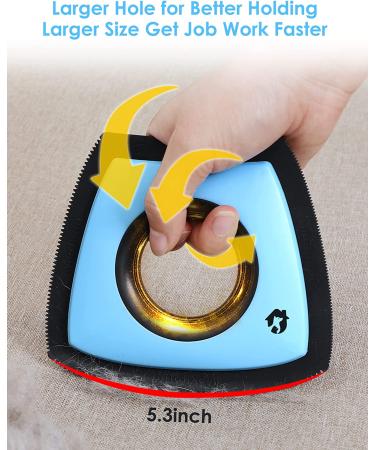 Gobeigo Pet Hair Remover for Couch/Car Detailing - Mini Dog & Cat Fur Removal Brush in Blue - Ideal for Auto Detailers & House Cleaners - Works on Fabric, Furniture, Couches, and Carpets - Buy Online on GoSupps.com