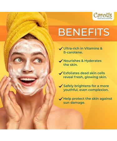 CAROT S Exfoliating Soap 200g/7.1 oz - Skin Brightening & Moisturizing Bar with Carrot Oil & Vitamin A - Buy Online on GoSupps.com