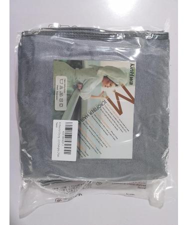 Buy Kinhwa XL Microfiber Turban Towel - Quick-Drying Super Absorbent Hair Towel for Long Hair (2-Pack Gray 70x30 cm) - Buy Online on GoSupps.com