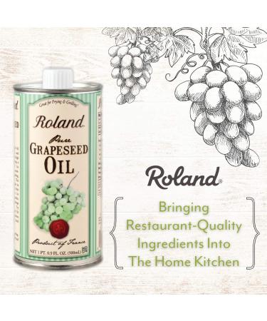 Roland Foods Pure Grapeseed Oil 16.9 Fl Oz Can (Pack of 3) - Specialty Imported Food - Buy Online on GoSupps.com
