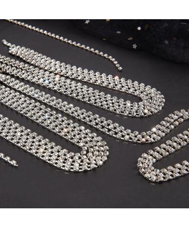NICENEEDED Sparkle Rhinestone Headhoop Chain Bridal Wedding Glitter Long Tassels Headband Hoop Hair Hoop with Crystal Fringe for Halloween Party Costume Hair Decoration - Buy Online on GoSupps.com