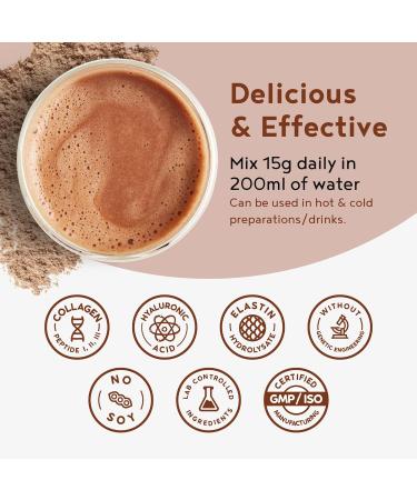 Alpha Foods Chocolate Collagen Powder with Hyaluronic Acid 450g - Amino Acid Supplement - Type I II & III Hydrolysed Bovine Collagen - Chocolate Flavour for Women - Buy Online on GoSupps.com