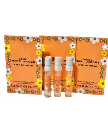 Marc Jacobs Daisy Ever So Fresh Sample Women Perfume Spray 1.2 ml / 0.04 oz - set of 3 Fresh 0.04 Fl Oz (Pack of 3)