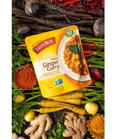 Thai Penang Ginger Curry - Ready to Eat, 10oz (Pack of 6) | Tasty Bite - Buy Online on GoSupps.com