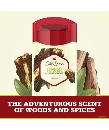 Old Spice Timber Deodorant for Men - Aluminum Free, Sandalwood Scent - 3 oz (Pack of 3) - Buy Online on GoSupps.com