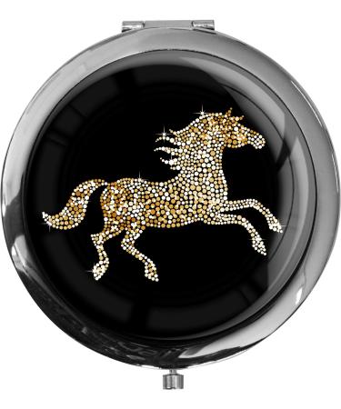 metALUm pocket mirror HORSE with 2x magnification #7701116 - Buy Online on GoSupps.com