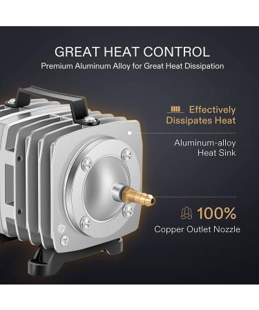 VIVOSUN 317-1750GPH Commercial Air Pump for Aquarium/Hydroponics | 50W, 18-110L/min, 6-12 Outlets - Buy Online on GoSupps.com