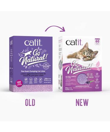Catit Go Natural! Clumping Cat Litter with Lavender Scent - Eco-Friendly Pea Pod Formula 2 x 2.8 kg (5.6 kg) - International Shipping Available - Buy Online on GoSupps.com