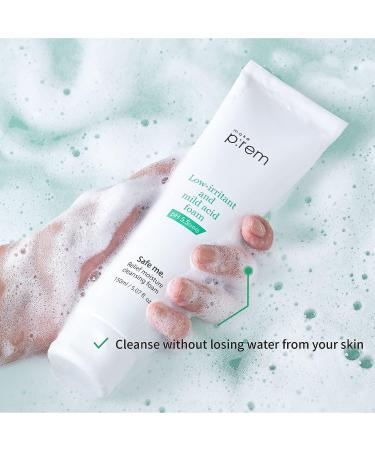 MAKEPREM Safe Me Relief Moisture Cleansing Foam - Hydrating & Gentle Face Wash for Sensitive, Acne-Prone, and Mature Skin - 5.3 Fl Oz - Buy Online on GoSupps.com