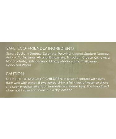 Eco-Friendly Laundry Detergent Sheets - Fragrance-Free Hypoallergenic Plastic-Free (30 Sheets 60 Loads) - Safe & Chemical-Free Cleaning Solution - Buy Online on GoSupps.com