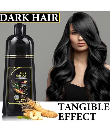 Instant Black Hair Dye Shampoo - 3 in 1 Color & Care for Gray Hair | Moisturizing & Long Lasting Repair - 100ml for Men & Women - Buy Online on GoSupps.com