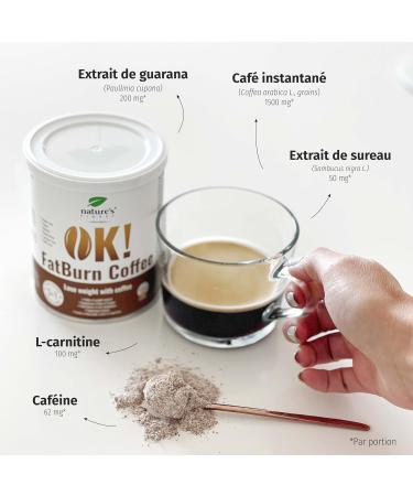 Nature's Finest by Nutrisslim OK! Fatburn Coffee: Powerful Weight Loss Coffee Fat Burner with Guarana L-Carnitine and Elderb - Buy Online on GoSupps.com