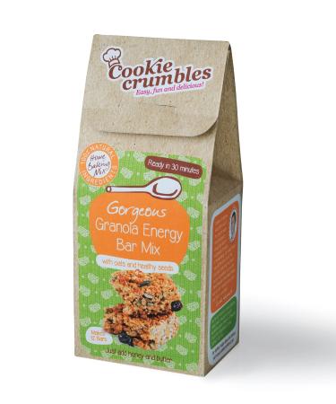 Cookie Crumbles Gorgeous Granola Energy Bar Mix No Dairy Vegan Friendly No Artificial Flavours And Colours Ready in 30 Minutes Made With Sesame Pumpkin Poppy Linseed And Sunflower Seeds 300g